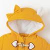 imageSimplee kids Baby Infant Boys Girls Snowsuit Winter Hooded Footed Warm Jumpsuit Outerwear with Gloves for 324 MonthsFyellow