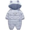 imageSimplee kids Unisex Onesie Baby Romper Toddler Warm Outwear Winter Coat Double Zipper Baby Hooded Snowsuit for 36 Months