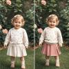 imageSimplee kids Baby Girl Knit Cardigan Sweater Cream Cotton Autumn CoatAabeige