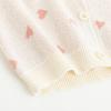 imageSimplee kids Baby Girl Knit Cardigan Sweater Cream Cotton Autumn CoatAabeige
