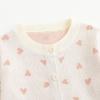 imageSimplee kids Baby Girl Knit Cardigan Sweater Cream Cotton Autumn CoatAabeige