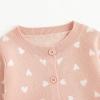 imageSimplee kids Baby Girl Knit Cardigan Sweater Cream Cotton Autumn CoatAapink