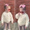 imageSimplee kids Baby Girl Knit Cardigan Sweater Cream Cotton Autumn CoatAcream