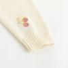 imageSimplee kids Baby Girl Knit Cardigan Sweater Cream Cotton Autumn CoatBawhite Heart