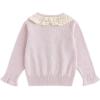 imageSimplee kids Baby Girl Knit Cardigan Sweater Cream Cotton Autumn CoatBpurple Heart