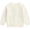 imageSimplee kids Baby Girl Knit Cardigan Sweater Cream Cotton Autumn CoatFcream With Hat