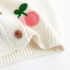 imageSimplee kids Baby Sweater Toddler Girls Cardigan Sweater Embroidered Strawberry Knit SweaterEbeige