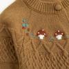 imageSimplee kids Baby Sweater Toddler Girls Cardigan Sweater Embroidered Strawberry Knit SweaterKcamel
