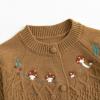 imageSimplee kids Baby Sweater Toddler Girls Cardigan Sweater Embroidered Strawberry Knit SweaterKcamel
