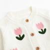 imageSimplee kids Baby Sweater Toddler Girls Cardigan Sweater Embroidered Strawberry Knit SweaterLabeige