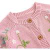 imageSimplee kids Baby Sweater Toddler Girls Cardigan Sweater Embroidered Strawberry Knit SweaterLpinkish Purple