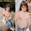 imageSimplee kids Baby Sweater Toddler Girls Cardigan Sweater Embroidered Strawberry Knit SweaterPpink
