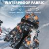 imageSimplee kids Boy Winter Coat Waterproof Ski Jacket Fleece Hooded Snow Warm Padded RaincoatsAgorange Black Mountains
