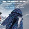 imageSimplee kids Boy Winter Coat Waterproof Ski Jacket Fleece Hooded Snow Warm Padded RaincoatsAgpurple Sky