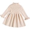 imageSimplee kids Toddler Dress Baby Girl Fall Dress Ribbed Knit Sweater Dress for 6M5TBpink Apricot