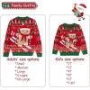 imageCuripeer Ugly Family Matching Christmas Sweaters Men Women Kids Knitted Pullover Outfits Party HolidayAgingerbread Manred
