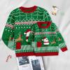 imageCuripeer Ugly Family Matching Christmas Sweaters Men Women Kids Knitted Pullover Outfits Party HolidayAsantagreen