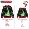 imageCuripeer Ugly Family Matching Christmas Sweaters Men Women Kids Knitted Pullover Outfits Party HolidayBcrocodileblack