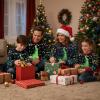 imageCuripeer Ugly Family Matching Christmas Sweaters Men Women Kids Knitted Pullover Outfits Party HolidayBcrocodilenavy Blue