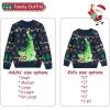 imageCuripeer Ugly Family Matching Christmas Sweaters Men Women Kids Knitted Pullover Outfits Party HolidayBcrocodilenavy Blue