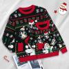 imageCuripeer Ugly Family Matching Christmas Sweaters Men Women Kids Knitted Pullover Outfits Party HolidayBsnowman Penguinblack