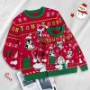 imageCuripeer Ugly Family Matching Christmas Sweaters Men Women Kids Knitted Pullover Outfits Party HolidayBsnowman Penguinred