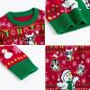imageCuripeer Ugly Family Matching Christmas Sweaters Men Women Kids Knitted Pullover Outfits Party HolidayBsnowman Penguinred