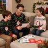 imageCuripeer Ugly Family Matching Christmas Sweaters Men Women Kids Knitted Pullover Outfits Party HolidayBsnowman Pink