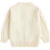 imageSimplee kids Baby Girl Knit Sweater Round Neck Long Sleeve Toddler Pullover Sweatshirt Fall Winter Clothes 2T6TBapricot
