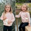imageSimplee kids Baby Girl Knit Sweater with Bear in The Pocket Toddler Pullover Sweater Cute Fall Winter ClothesBpink Bear