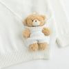 imageSimplee kids Baby Girl Knit Sweater with Bear in The Pocket Toddler Pullover Sweater Cute Fall Winter ClothesBwhite Bear