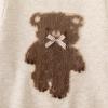 imageSimplee kids Baby Girl Knit Sweater with Bear in The Pocket Toddler Pullover Sweater Cute Fall Winter ClothesHbrown Bear