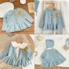 imageSimplee kids Baby Girls Fall Winter Cardigan Sweaters Coats Outfits for ToddlersEbfloral Blue