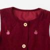 imageSimplee kids Baby Girls Peter Pan Collar Dress Long Sleeve Dress for Winter Autumn 12M6TAared