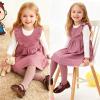 imageSimplee kids Baby Girls Peter Pan Collar Dress Long Sleeve Dress for Winter Autumn 12M6TAbdeep Pink