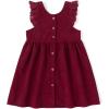 imageSimplee kids Baby Girls Peter Pan Collar Dress Long Sleeve Dress for Winter Autumn 12M6TAbred
