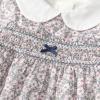 imageSimplee kids Baby Girls Smocked Dress Handmade Spring Fall Casual Dresses Floral Print Sundress Princess Dress for ToddlersAgrayishpinkfloral