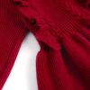 imageSimplee kids Baby Little Girls Long Sleeve Sweater Dress Knit Warm Sweater Outfit Dress for Toddler Girls 6M5TN1red