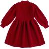 imageSimplee kids Baby Little Girls Long Sleeve Sweater Dress Knit Warm Sweater Outfit Dress for Toddler Girls 6M5TN1red