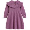 imageSimplee kids Baby Little Girls Long Sleeve Sweater Dress Knit Warm Sweater Outfit Dress for Toddler Girls 6M5TZc Purple