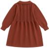 imageSimplee kids Baby Little Girls Long Sleeve Sweater Dress Knit Warm Sweater Outfit Dress for Toddler Girls 6M5TZcbrick Red