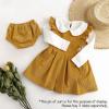 imageSimplee kids Toddler Girl Dress Girls Corduroy Sleeveless Dress for Fall 3M10TOfallmustard