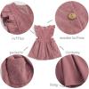 imageSimplee kids Toddler Girl Dress Girls Corduroy Sleeveless Dress for Fall 3M10TOfalln Grey Pink