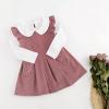 imageSimplee kids Toddler Girl Dress Girls Corduroy Sleeveless Dress for Fall 3M10TOfalln Grey Pink