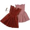 imageSimplee kids Toddler Girl Dress Girls Corduroy Sleeveless Dress for Fall 3M10TOfalln Wine Red