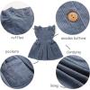 imageSimplee kids Toddler Girl Dress Girls Corduroy Sleeveless Dress for Fall 3M10TOfallo Blue