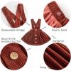 imageSimplee kids Toddler Girl Dress Girls Corduroy Sleeveless Dress for Fall 3M10TTfallwine Red