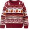 imageSimplee kids Ugly Christmas Sweater Family Matching Outfits for Holiday Party Knitted Pullover for Winter