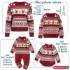 imageSimplee kids Ugly Christmas Sweater Family Matching Outfits for Holiday Party Knitted Pullover for Winter