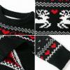imageSimplee kids Ugly Christmas Sweater Family Matching Outfits for Holiday Party Knitted PulloverBlackelk